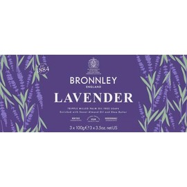 Bronnley Lavender Soap 3 x 100 g
