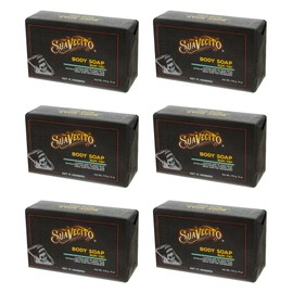 Suavecito Body & Hand Soap Bars Moisturizing With Masculine Tiki Rum Fragrance 6 oz 6 Pack