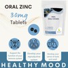Zinc Citrate 30mg Tablets Zn Element 300% NRV Oral Elemental