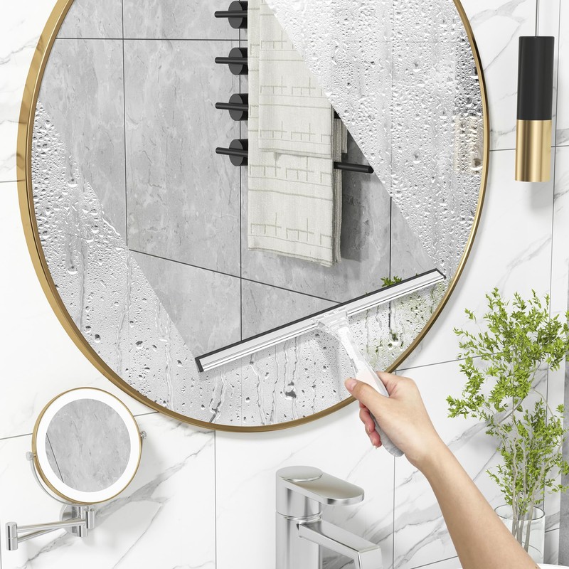 AmazerBath Squeegee for Shower Glass Door, Shower Squeegee for Glass