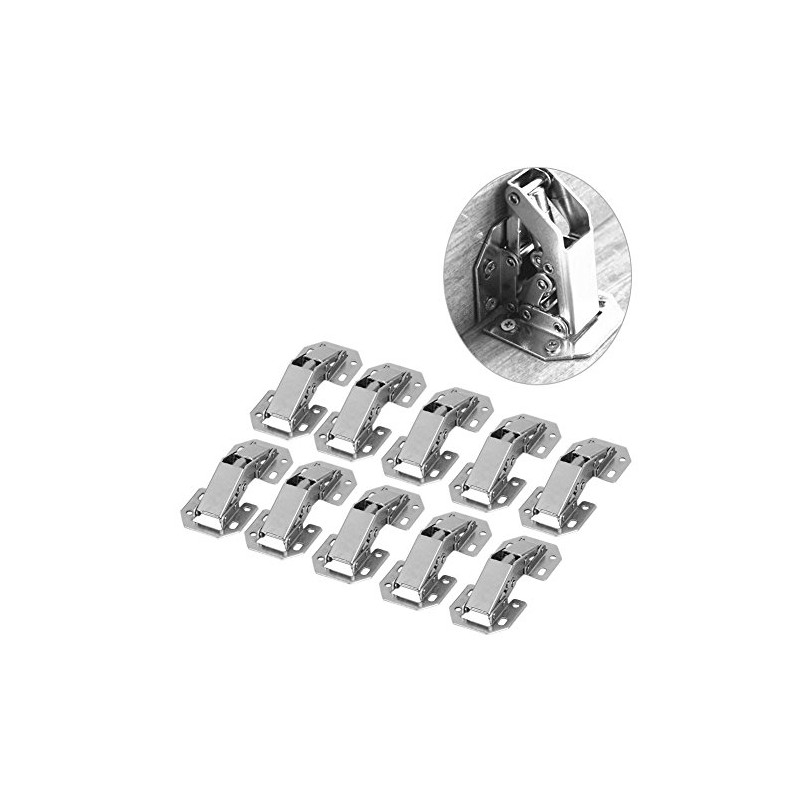 10Pcs Soft Close Cabinet Hinge Furniture Concealed Cupboard Door Hinges