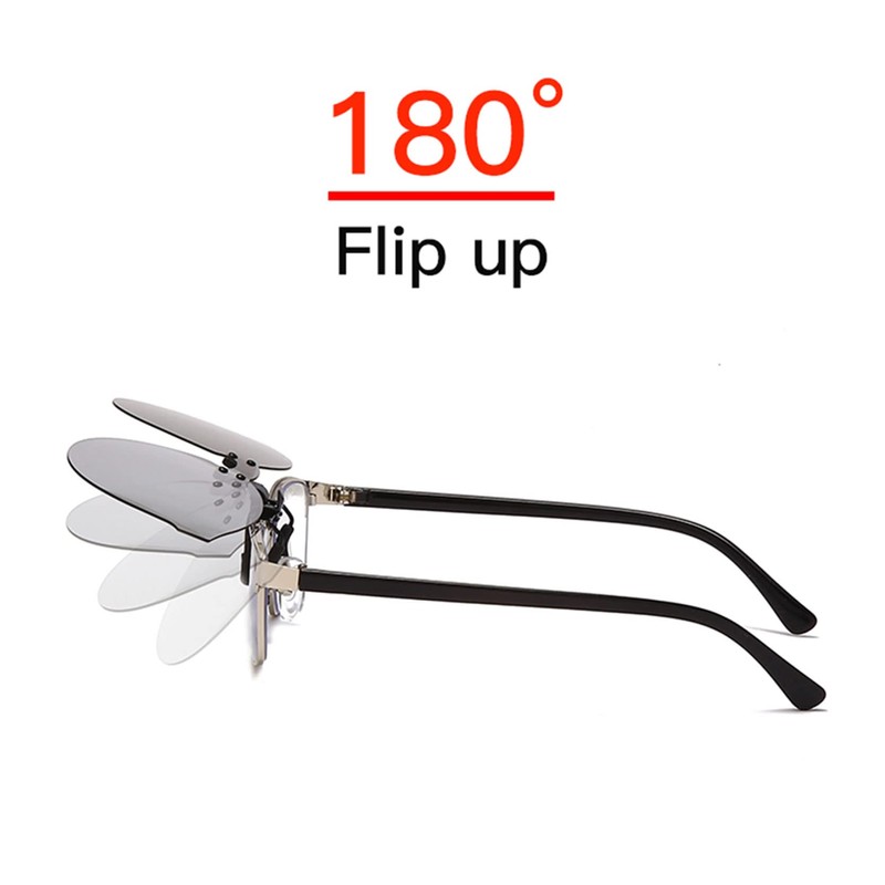 Gafas de sol polarizadas con clip antirreflejos, protección UV400, lente