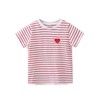 SOLY HUX Toddler Girl's Striped Print Short Sleeve Tee Shirts