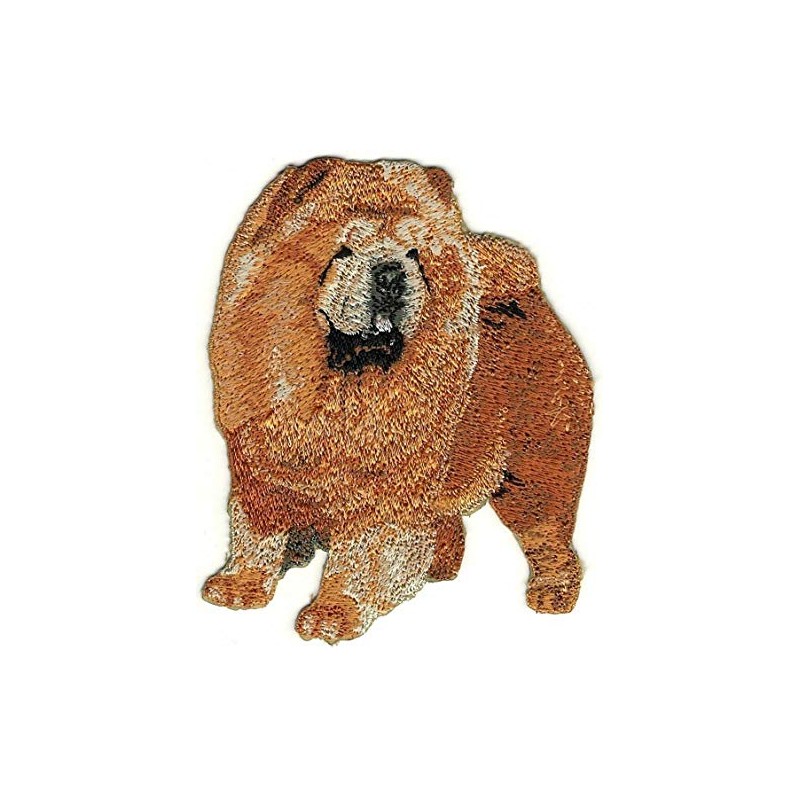 Iron On Embroidered Standing Full Body Chow Chow Dog Breed