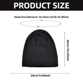 NIYATA 2 Pcs Sleep Cap Black Grey Mulberry Silk Bonnet Silk Bonnet for Sleeping Curly Hair Chemo Headwear with Soft Elastic Breathable Satin-Lined Slouchy Beanie for Women