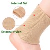 2 Pcs Gel Tubing Ankle Sleeve, Ankle Protector Brace for