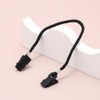 QIKEJI Hat Retention Clip, Hat Keeper, Hook, Black, Set of