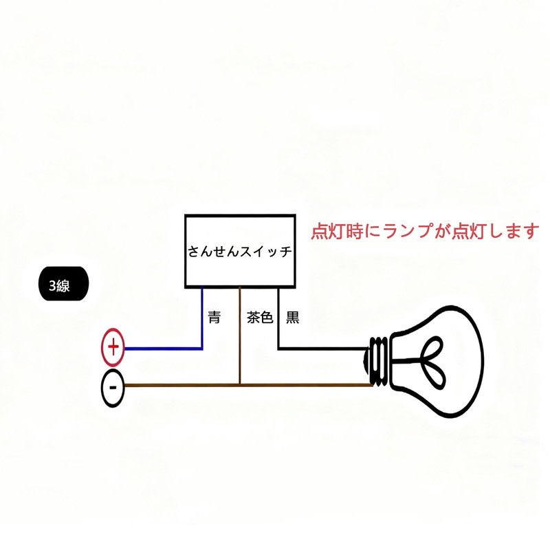 RuiMi Stainless Steel Stand Headlight Switch Lamp ON-OFF Metal Luminous