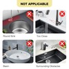 Faucet Mat for Kitchen Sink – Adjustable Silicone Sink Splash