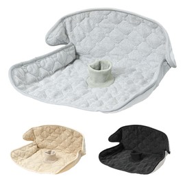 MUQQU Child Seat Waterproof Sheet, Protective Mat, Anti-Slip, Protector, Stroller, Pee Seat, Breathable, All Seasons [L/1 Sheet] (Light Gray)