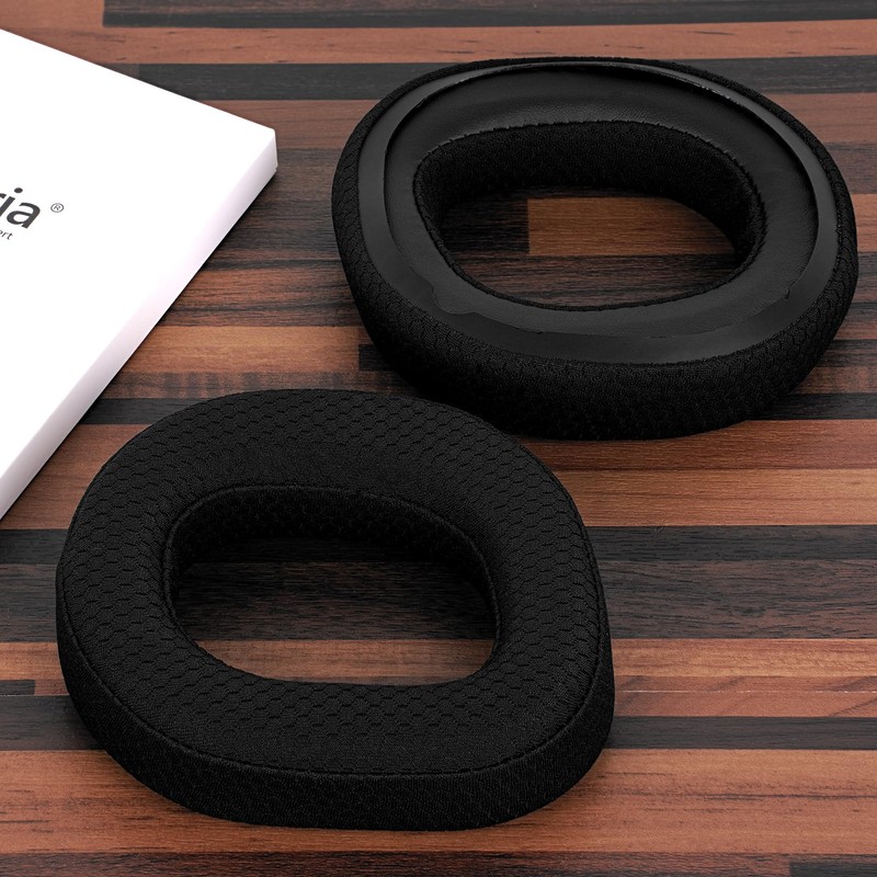 Geekria Comfort Mesh Fabric Replacement Ear Pads Compatible with Turtle
