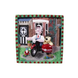 OPO 10 - Wallace and Gromit 3D Frame 8 x 8 cm in Resin - Stop Motion Animation Nick Park