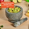 IMUSA 6.5" Traditional Heavy Duty Polished Granite Molcajete for Fresh