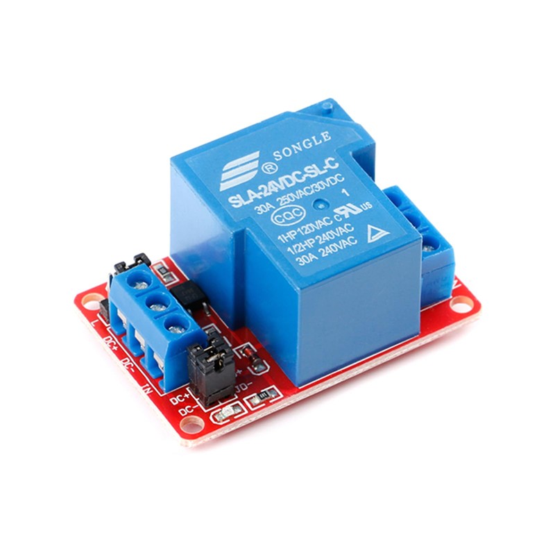 2Pcs 24V 30A Single Channel Relay Module for Arduino -