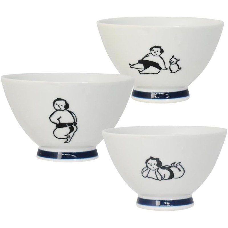 逸品社 お茶碗 10.3×6.0cm お相撲さん KYU-JITSU 85405