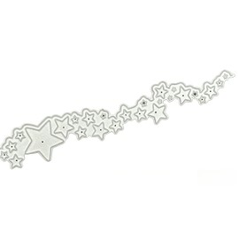 AUGsa Star Border Metal Cutting Dies, Lace Edge Stencil Template
