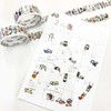 Bande 1-Sheet Peelable Masking Tape "People Living in a Notebook"