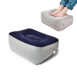 Liwankaqi Airplane Foot Rest,Plane Foot Rest Made of Environmentally Friendly PVC Flocking Material,Airplane Footrest for Plane, Train, Car, Home, Office, Toddler Flight Essentials(37 * 30 * 20cm)