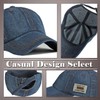 One Limitation CP416 Denim Patch, Simple, Cap, Brim, Casual, Men's,