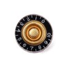 Alnicov Black With Gold Guitar Speed Dial Knobs Control Knobs