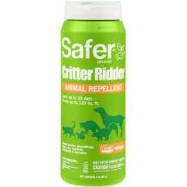 Safer Brand Critter Ridder Animal Repellent Granules - 2 LB Granules for Organic Pest Control - OMRI Listed for Organic Use - 5926 - Easy to Spread, Protect up to 120 Sq Ft - Repel with Scent & Taste