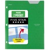 Five Star 2-Pocket Folder, Plastic Folder with Stay-Put Tabs, Fits