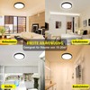 Smanu LED Ceiling Light Dimmable with Remote Control, 24 W