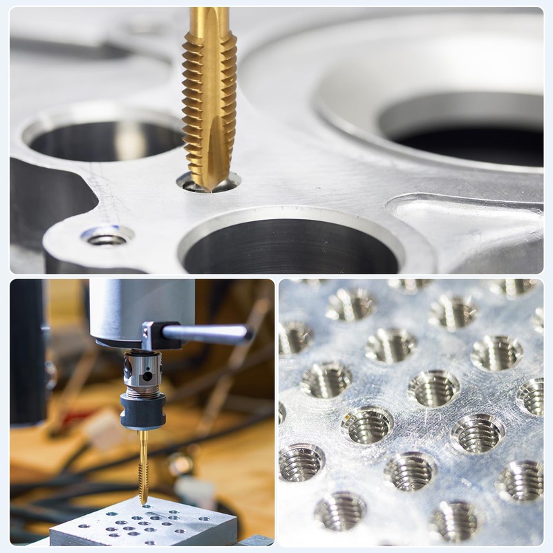 sourcing map Spiral Point Plug Threading Tap M10 x 1.25