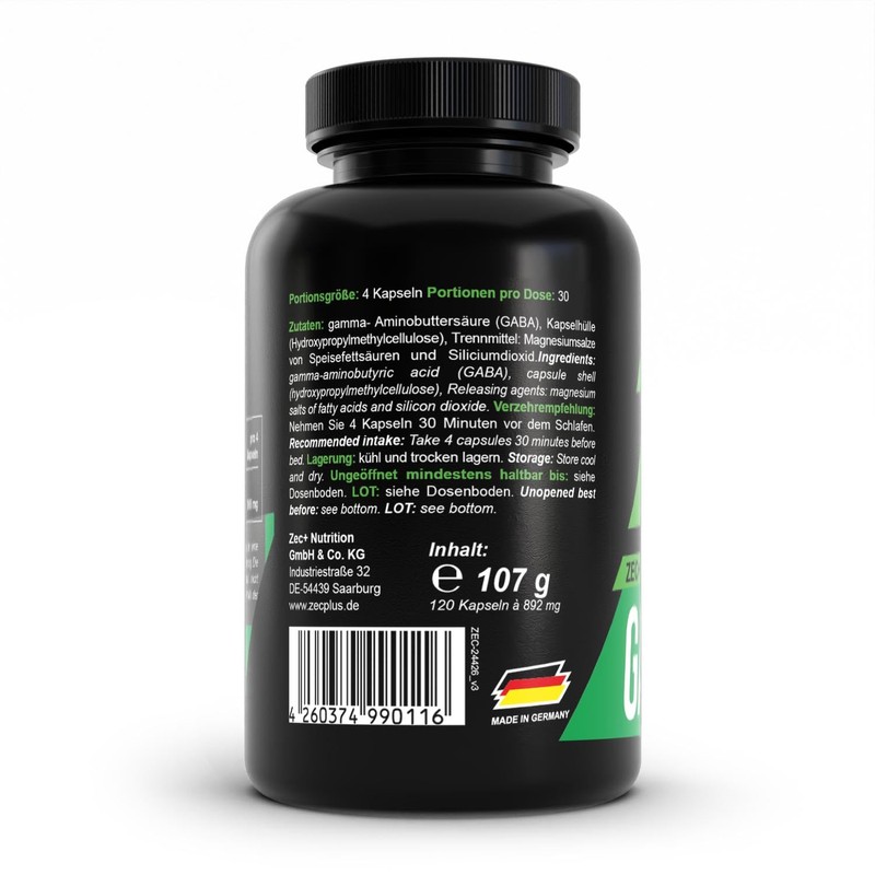 Zec + GABA Sleep Amino Acid | shortened Sleep Time