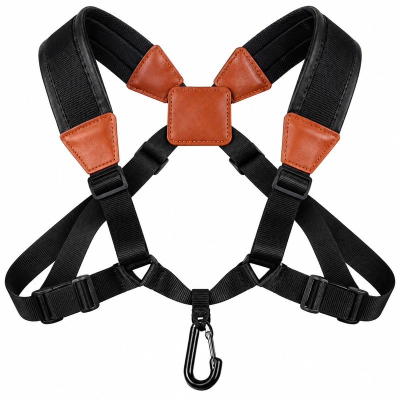 Adjustable Saxophone Shoulder Harness for Instrument Support – Double Shoulder