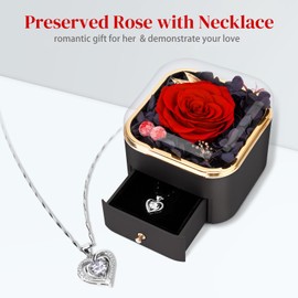 Konralasen Forever Rose Gifts for Her: Rose for Mum Birthday Birthday Gifts for Women Eternal Rose, Gifts for Wife Mum Christmas Mother'S Day Valentine'S Day