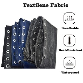 Azatemgo Universal Replacement Fabric Strap with Rubber Cord Kit for Zero Gravity Chair Sun Lounger Garden Chair Replacement Repair Kit 160x52cm Grey