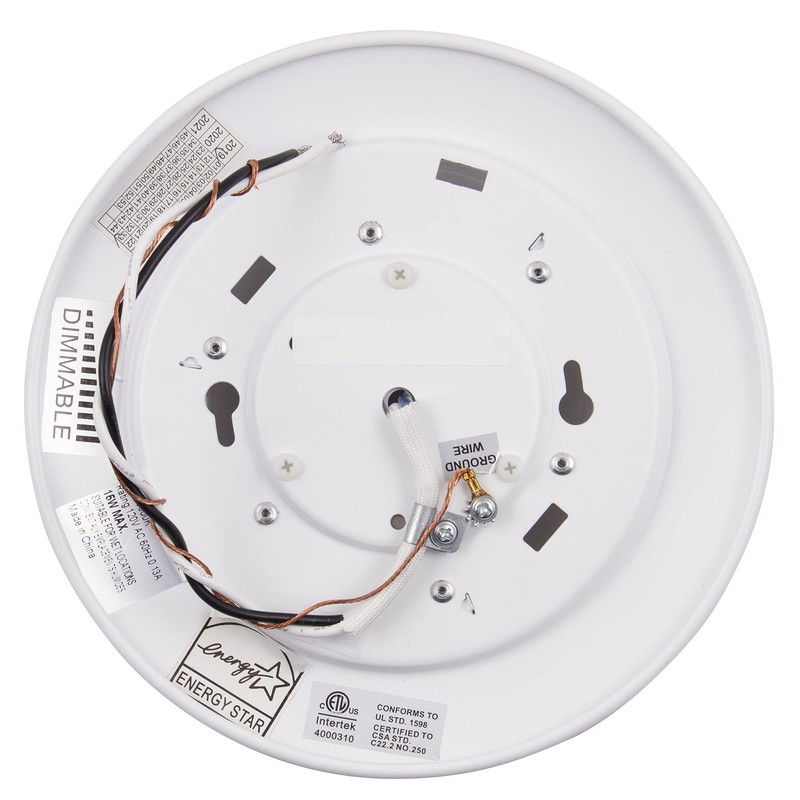 Sunset Lighting F8626-30-4K Sunset Disk Light, White, 1.13x7.50x7.50