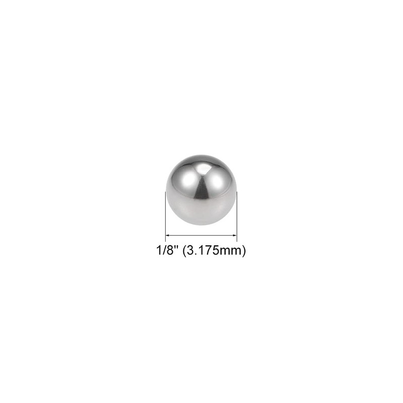uxcell 1/8-inch Bearing Balls 440C Stainless Steel G25 Precision Balls