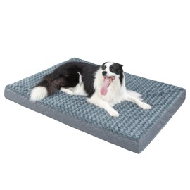 Extra-Large Orthopedic Dog Bed for Giant Breeds – Perfect for Dogs Over 150 lbs, Washable, Egg Crate Foam Support, Removable Cover, Non-Slip Bottom, 54"x42"x4"