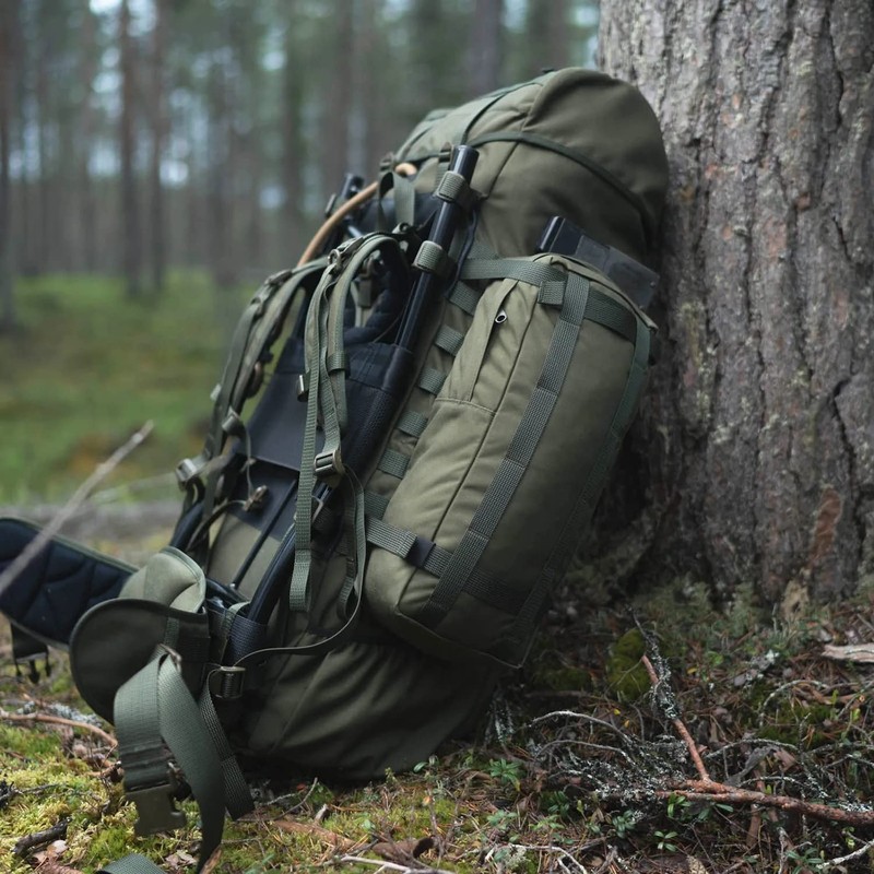 Savotta Backpack Side Pocket Green, Green