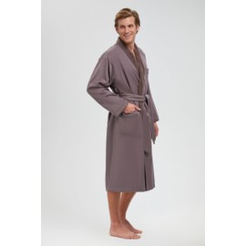 MONARCH Plush Lined Microfiber Bath Robe for Women or Men - Super Soft, Durable Luxury Spa, Resort & Hotel Bathrobe, Generously Sized (Unisex) Cypress