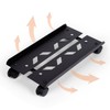 Hovadova Mobile PC Tower Stand, Adjustable Metal Computer Tower Stand,