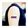 Womaha 30 Sheets Temporary Slovenia Flag Tattoos for Kids Adults