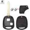 Kelay 2 button Key Fob Cover Replacement for Toyota Avensis