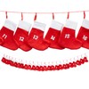 Advent Calendar Chain with XXL Socks 18 x 20 cm,