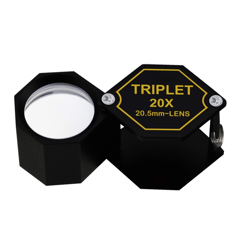 TEKCOPLUS Folding Magnification Magnifier Jewelry Loupe for Optical Glass Watchmaking