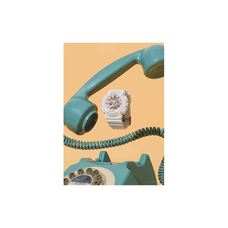 Casio BA-110 Series Baby Watch, white/pink gold, 1 piece, Design