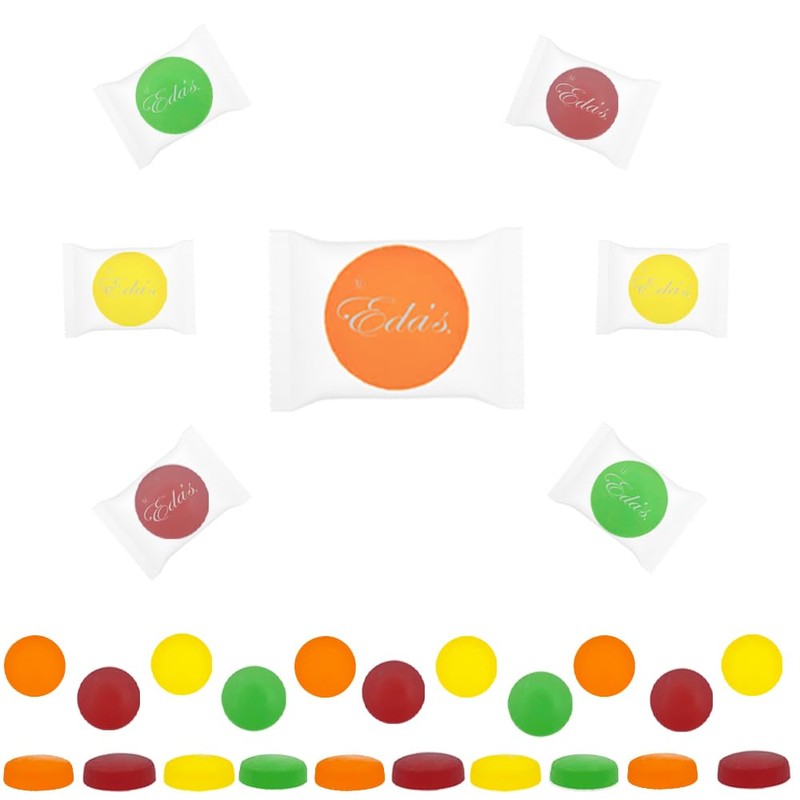 Fruidles Sugar-Free Premium Hard Candy Suckers, Mini Fruit Buttons Variety