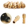 10 Pcs Brass Drill Chuck Precision 0.5-3.2mm Brass Collet Drill