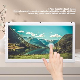 Zunate 7 inch Portable Monitor with Touchscreen, 1024x600 Panel Travel Monitor, HDMI Second Screen Built in Speakers, External Monitor for PC Phone