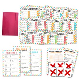 Zcsni Birthday Friendly Feud Game, Birthday Party Friendly Feud Quiz, Funny Games Idea for Adults Large Group Party, Trivia Games for Family, A07