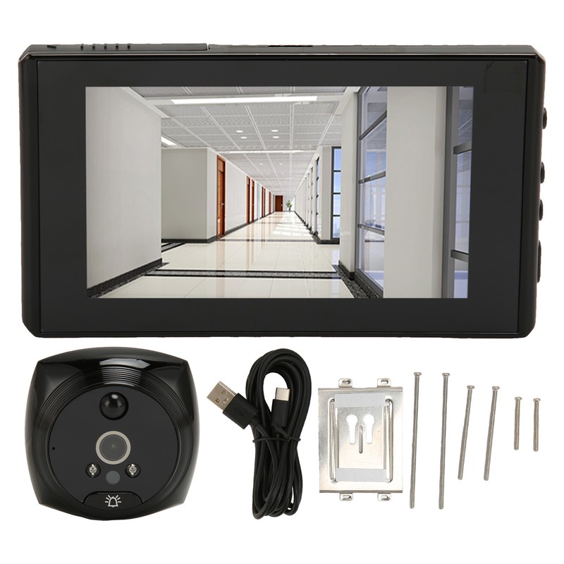 Digital Peephole Doorbell Camera 4.5 Inch Color Screen Night Vision