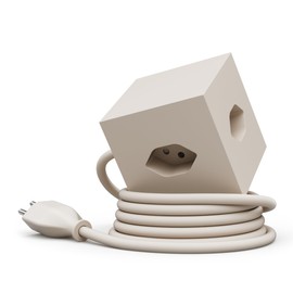 Avolt Square 1 Multi-socket Swiss USB C (Sand)
