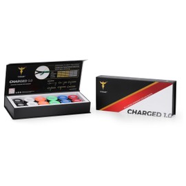 TYRARI Charged 1.0 Overgrip 12 Pack - Durable, Absorbent, Soft, Tacky All-Round Over Grip for Tennis, Pickleball, Badminton, Paddle, Squash and Other Racket Handles (Multicolor)